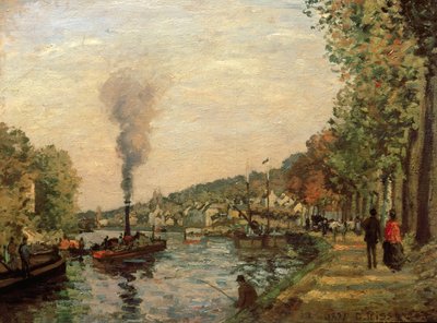 Flusslandschaft, 1871 von Camille Jacob Pissarro